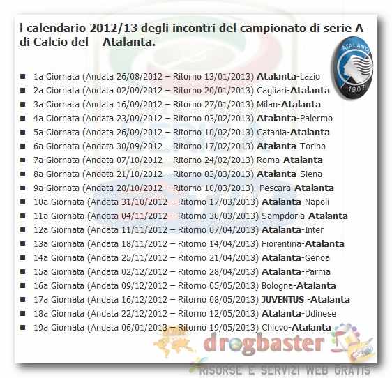 Calendario Partite Calcio Serie A Febbraio 2011