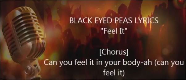 Hit musicale Feel it dei Black Eyed Peas