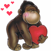 scimmietta innamorata
