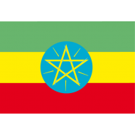 bandiera dell'Etiopia adottata febbraio 1996