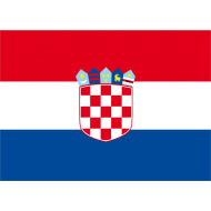 Con l'indipendenza raggiunta nel 1992 la Croazia adottò questa bandiera che riprende i colori slavi