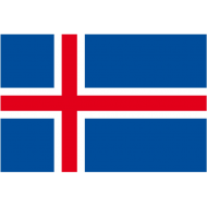 bandiera adottata nel 1918, quando l'Islanda divenne un regno autonomo
