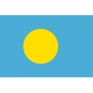 bandiera di Palau è stata adottata il 1º gennaio 1981