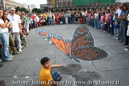 disegno di una farfalla gigante