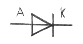Fig. 9.3 simbolo grafico del diodo