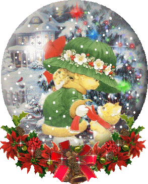 globo con decorazioni natalizia interna