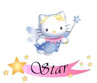 hello kitty fatina con scritta STAR