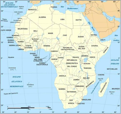 mappa Africa