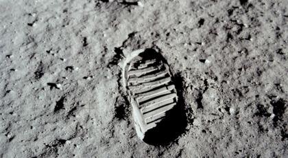 Impronta del Piede di un'astronauta sulla Luna