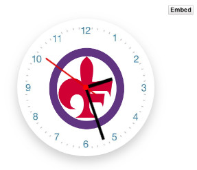 gratis orologio con lo stemma Fiorentina