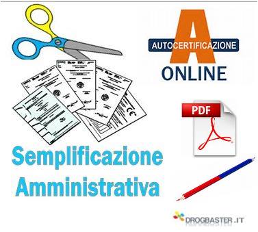 Certificati Online Modelli Autocertificazione In Pdf