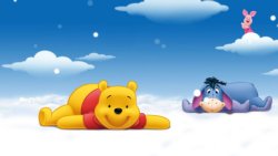 sfondo di cartoni animati per bambini con winnie the pooh