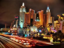 Panorama Las Vegas di notte