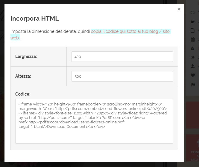 incorpora html widget
