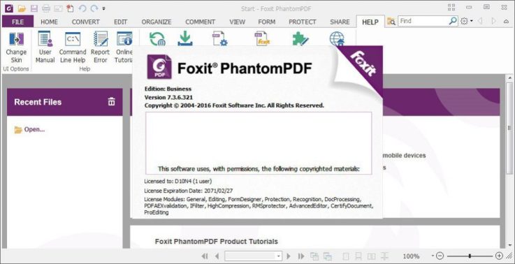 Foxit PhantomPDF