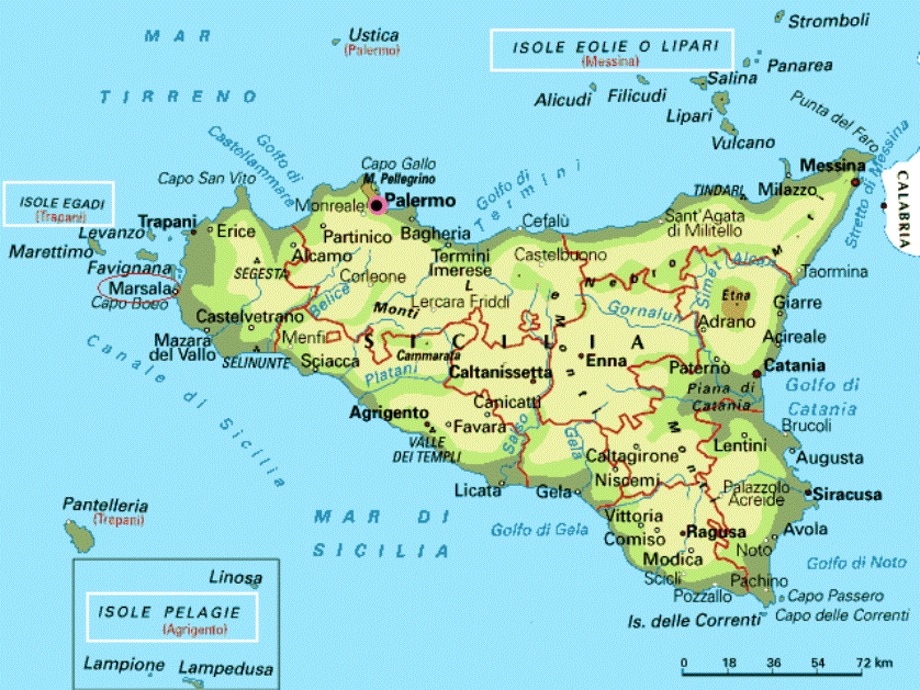 mappa sicilia